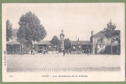 CPA Dos Précurseur - PARIS - ABATTOIRS DE LA VILETTE - Petite Animation - Arrondissement: 19