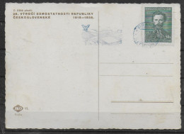 TCHECOSLOVAQUIE  Carte 1938 Stade - Lettres & Documents