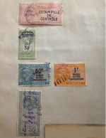 !!! A.O.F, CÔTE D'IVOIRE, DAHOMEY, LOT DE TIMBRES FISCAUX - Used Stamps
