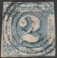 Altd.- Thurn & Taxis: 1864, Mi. Nr. 30, Freimarke: 2 Sgr. Ziffer Im Quadrat. Vierringstpl. - Gebraucht