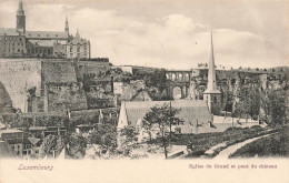 LUXEMBOURG - Vue Sur L'église Du Grund Et Pont Du Château - Carte Postale Ancienne - Luxemburgo - Ciudad