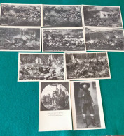 Schlacht A Berg 1809.Lot Of 10 Vintage Postcards.#45. - Colecciones Y Lotes