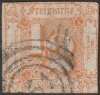 Altd.- Thurn & Taxis: 1862, Mi. Nr. 28, Freimarke: 1/2 Sgr. Ziffer Im Quadrat. Vierringstpl. - Gebraucht