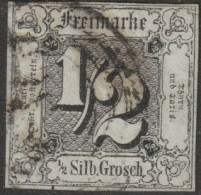 Altd.- Thurn & Taxis: 1852, Mi. Nr. 3, Freimarke: 1/2 Sgr. Ziffer Im Quadrat. Vierringstpl. - Used