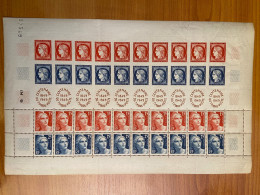 Feuille / Planche De Timbres F830 De 1949 - Collections (sans Albums)