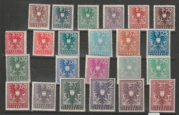 Österreich 697/719 **, Mi. 709 Mit Fleck Am E - Nuevos