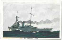 CPA Le Croiseur FOCH - Ed. E. Chambrelent - Guerre