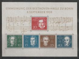 Bund Block 2 Postfrisch - Beethoven 1959 - Nuovi