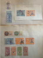 !!! A.O.F, SENEGAL, NIGER, MAURITANIE ET GUINÉE, LOT DE TIMBRES FISCAUX - Oblitérés