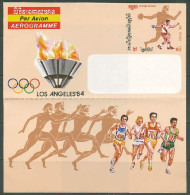 Cambodia 1984 Olympic Games Los Angeles, Commemorative Aerogramme - Verano 1984: Los Angeles
