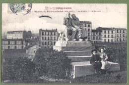 CPA  - TOUT PARIS - SQUARE DU PERE LACHAISE - STATUE LE DÉCLIN - Animation, Enfants Représentant "L'aurore" - Plazas