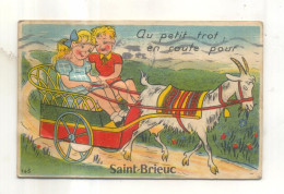 Au Petit Trot, En Route Pour Saint Brieuc (Carte à Système Complète, Dépliant 10 Vues) - Saint-Brieuc