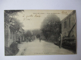 Cpa...Baulne...(aisne)...route De Coné...1917...animée... - Autres & Non Classés