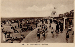 Malo Les Bains Dunkerque La Plage ( Rotonde Bétonnée, Timbrée En 1937 - Dunkerque