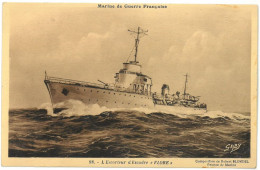 CPA Marine De Guerre Française - L'Escorteur D'Escadre FLORE - Ed. G. Artaud - Gaby N°98 - Warships