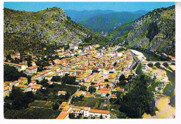 30   ANDUZE VUE AERIENNE SUR LA VILLE  1974 - Anduze