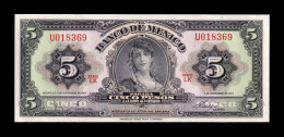 México 5 Pesos La Gitana 1961 Pick 60g Serie LK Sc Unc - México