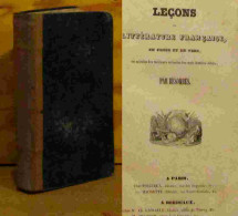 BESOMBES  - LECONS DE LITTERATURE FRANCAISE EN PROSE ET EN VERS - 1701-1800