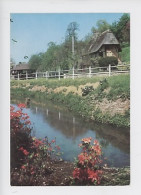 Chaumière Normande (cp Vierge N° 10/514 éd Leconte) Cours D'eau Rivière - Haute-Normandie