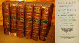 RICHARDSON Samuel    - LETTRES ANGLOISES OU HISTOIRE DE MISS CLARISSE HARLOWE - 6 TOMES - 1701-1800