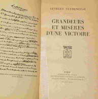 CLEMENCEAU Georges - GRANDEURS ET MISERES D'UNE VICTOIRE - 1901-1940