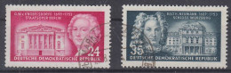 DDR Mi 382-83  200. Todestag Berühmter Deutscher Baumeister - Knobelsdorff - Neumann - Oblitérés