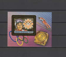 Central Africa 1984 Olympic Games Sarajevo, Gold S/s MNH - Winter 1984: Sarajevo