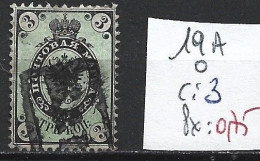 RUSSIE 19A Oblitéré Côte 3 € - Used Stamps