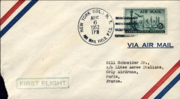 1952-U.S.A. I^volo Postale LAI New York Parigi Del "6 Agosto" Nel Cat.Pellegrini - Andere & Zonder Classificatie