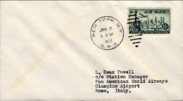 1951-U.S.A. Cat.Pellegrini N.393 Euro 230, Aerogr.Pan Am I^volo New York Roma Su - Other & Unclassified