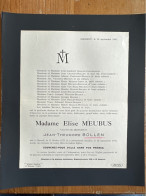 Elise Meubus Veuve Bollen Jean-Theodore *1875 Hasselt +1941 Hasselt Simons Iven Cornelissen Craninx Paeschen Balsa Witte - Obituary Notices