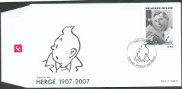 BD STRIP - FDC TINTIN KUIFJE HERGE Obl. Sc BRUXELLES 19-05-2007 -  22138 - 2001-2010