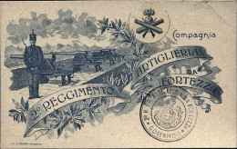 1904-"2 Reggimento Artiglieria Da Fortezza" - Patrióticos