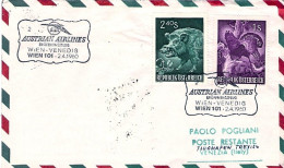 1960-Autriche Osterreich Austria I^volo AUA Vienna Venezia - Sonstige & Ohne Zuordnung