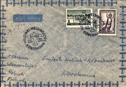 1948-Finlandia I^volo Aereo Osake Yhtio Helsinki Copenhagen ( Helsinki Copenhagu - Cartas & Documentos