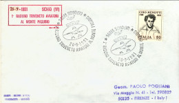 1981-busta Con Annullo Figurato 1 Raduno Triveneto Aviatori Al Monte Pasubio SCH - 1981-90: Poststempel