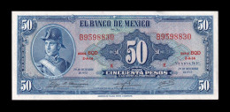 México 50 Pesos 1972 Pick 49u Serie BQD Sc Unc - Mexico