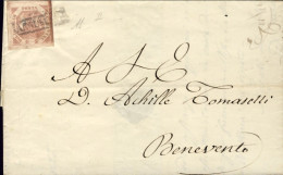 Napoli-1858 Cat.Sassone Euro 500-2gr.II^tav.privo Della Macchia Bianca Sotto La  - Nápoles