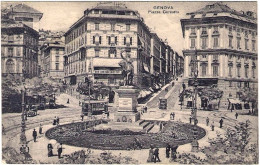 1926-"Genova,piazza Corvetto"affrancata 20c.verde Michetti - Genova (Genoa)