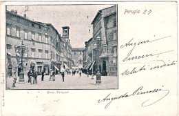 1901-"Perugia,corso Vannucci"attraversata Da Leggera Piega Angolare, Viaggiata - Perugia