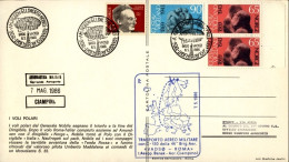 1986-Norvegia Cartolina Illustrata Volo Transpolare Amunsen Ellsworth Nobile Cac - Cartas & Documentos