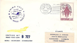 Vaticano-1964 I^volo Roma Dusseldorf Del 1 Luglio - Airmail