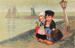 Illustrateur Illustration E Colombo Couple En Costume Traditionnel Hollandais - Colombo, E.