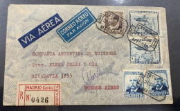 1935. MADRID/ BUENOS AIRES. - Covers & Documents