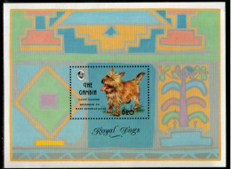 Gambia 1993 Cairn Terrier Royal Dogs Pet Animals Sc 1404 M/s MNH # 13365 - Chiens