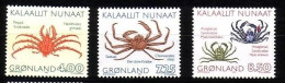 GRÖNLAND MI-NR. 231-233 POSTFRISCH(MINT) KRABBEN 1993 - Unused Stamps