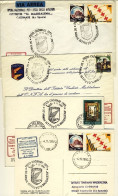 Vaticano-1980 San Marino Giro Completo Busta+7 Cartoline Per Cinquantenario Fond - Poste Aérienne