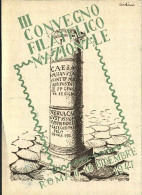 1947-"Roma Convegno Filatelico Nazionale"affrancata Singolo+quartina Del L.1 Dem - Exhibitions
