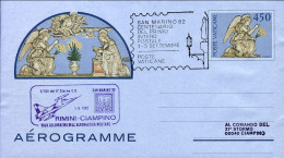 Vaticano-1982 L.450 Annullo Fdc+bollo San Marino Cent.del Primo Intero Postale+b - Aéreo