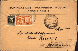 1941-busta Con Intestazione Commerciale Affrancata 30c. Imperiale+20c. Fratellan - Marcofilía